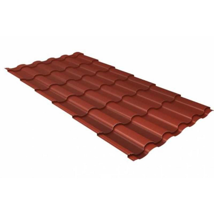 Металлочерепица Grand Line Kredo (Кредо) 0,45 Drap ST RAL 8004 Терракота