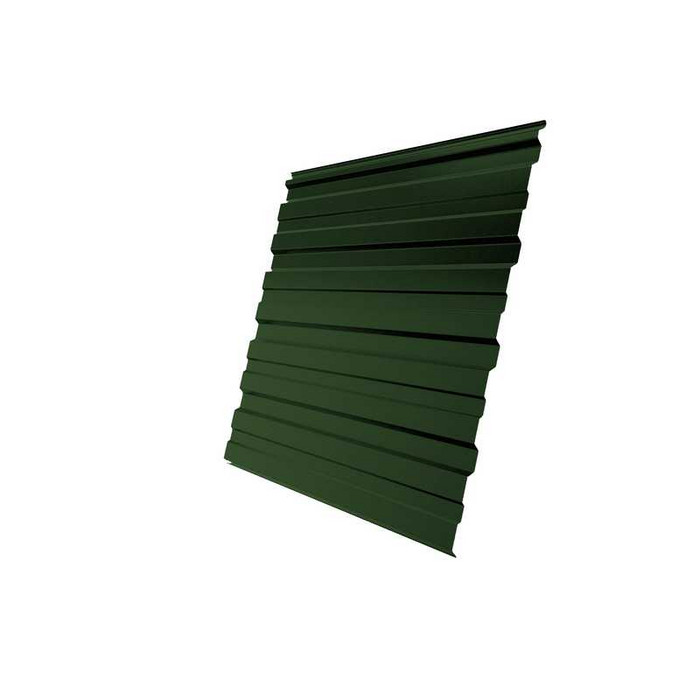 Профлист Grand Line С10R GreenCoat Pural BT, matt 0.5 мм RR 11 Темно-Зеленый - фото №1