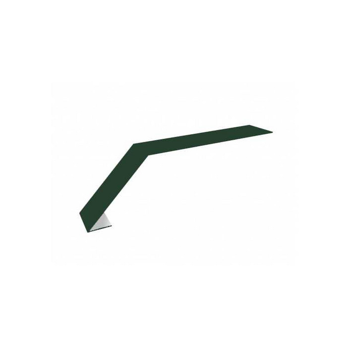 Планка капельник 100х60 0,5 GreenCoat Pural BT, matt RR 11 темно-зеленый (RAL 6020 хромовая зелень) - фото №1