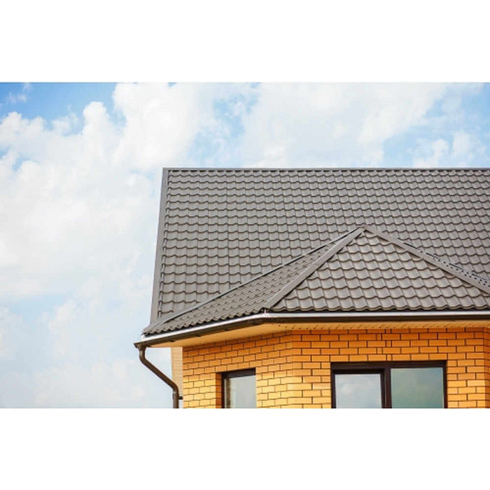 Металлочерепица Grand Line Монтеррей 0,5 GreenСoat Pural BT RR 32 Серо-коричневый - фото №5