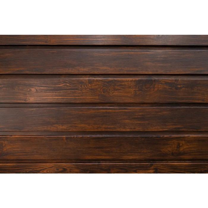 Профнастил С10В 0,45 Print Elite с пленкой Chestnut Wood (обратная сторона серая) - фото №5