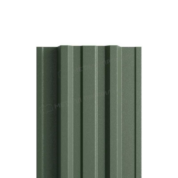Штакетник Металл Профиль TRAPEZE-T 0,45 VikingMP® RAL6007 Бутылочно-зеленый - фото №1