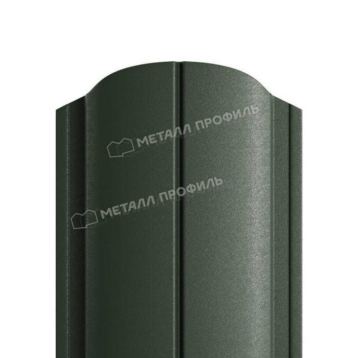 Штакетник Металл Профиль ELLIPSE-O 0,45 VikingMP® RAL6007 Бутылочно-зеленый - фото №1