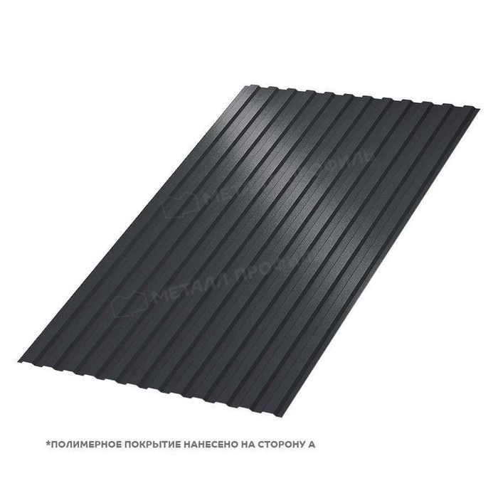Профлист Металл Профиль МП-10 0,45 VikingMP® RAL 9005 Черный темный | B